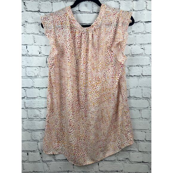 Adrienne Vittadini Sleeveless Blouse, Confetti Dot Print - Picture 5 of 5